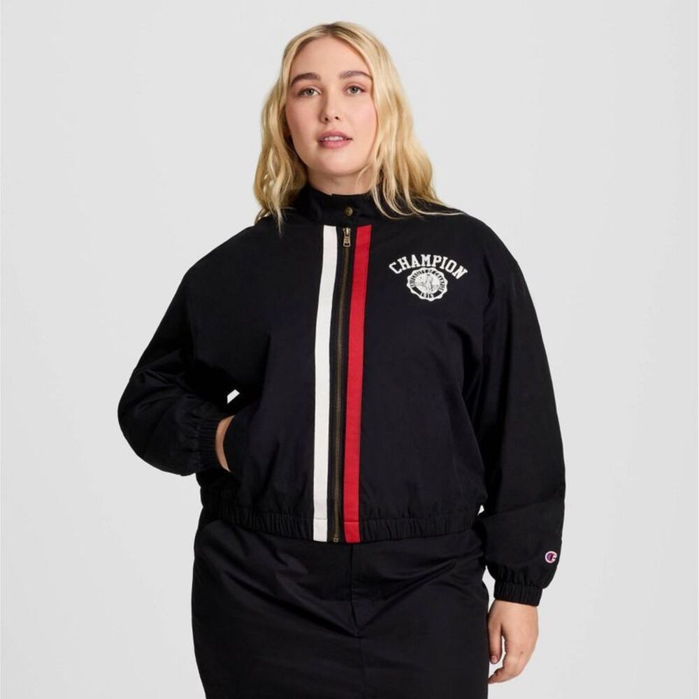 Champion Women's Game Day Full Zip Top - Black 2X
